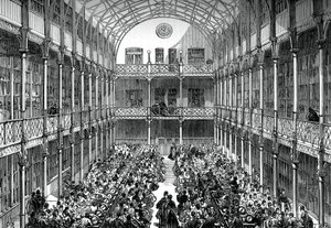 Sentralhall til Royal Army Clothing Depot, Pimlico, c1880 av Unbekannt