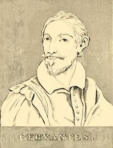 Cervantes, 1547-1616, 1830. av Unbekannt