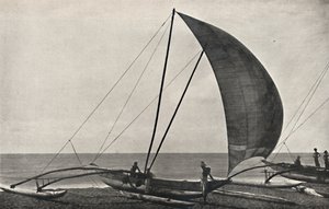 Ceylonesisk utrigger havfiskebåt, 1926 av Unbekannt