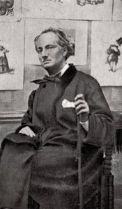 Charles Baudelaire , fransk poet og kunstkritiker, 1857 av Unbekannt