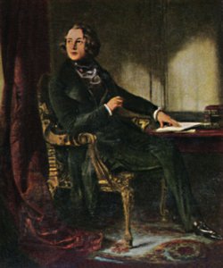 Charles Dickens 1812-1870. - Maleri av Maclise, 1934. av Unbekannt