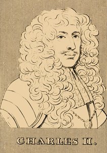 Charles II, 1630-1685, 1830. av Unbekannt
