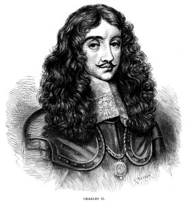 Charles II, konge av Storbritannia og Irland 1660-1685, c1880 av Unbekannt
