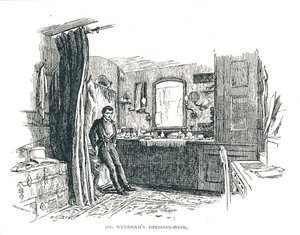 Charles Wyndham Dressing room med utsikt over Piccadilly ved Criterion Theatre, 1891 av Unbekannt