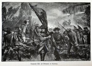 Karl XII av Sverige i kamp, 1882 av Unbekannt