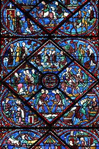 Chartres katedral: glassmalerier Chartres Frankrike av Unbekannt