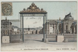 Chateau de Versailles: æresnett - Postkort datert 1905 av Unbekannt