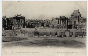 Chateau de Versailles: utsikt over fasaden - Postkort sent på 1800-tallet - begynnelsen av 1900-tallet av Unbekannt