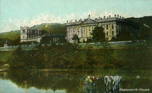 Chatsworth House, slutten av 1800-begynnelsen av 1900-tallet. av Unbekannt