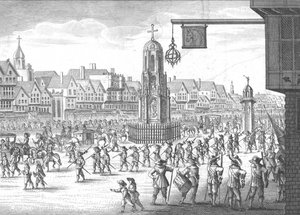 Cheapside, Cross and Conduit, 1638, 1809. av Unbekannt