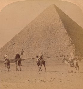 Cheops, den største av pyramidene, Egypt, 1896 av Unbekannt