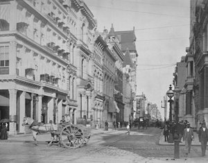 Chestnut Street, Philadelphia, 1800-tallet av Unbekannt