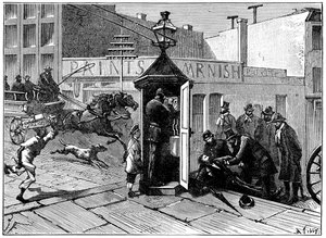 Chicago polititelefonboks, 1886 av Unbekannt