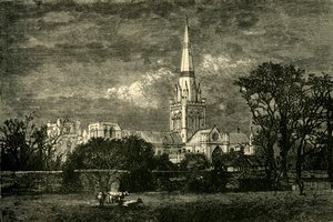 Chichester Cathedral, fra sør, 1898. av Unbekannt