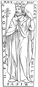Childeric II c653-675, 1100-tallet 1849 av Unbekannt