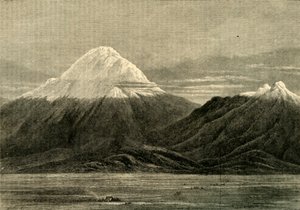 Chimborazo og Carihuairzao, fra Direction of Riobamba, 1881. av Unbekannt