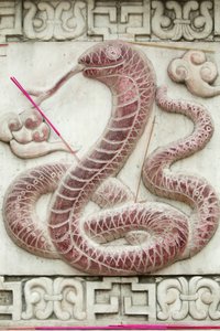 Kinesisk astrologisk tegn. Hvit skytempel Beijing Kina av Unbekannt
