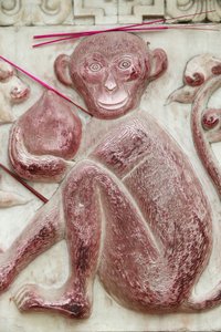 Kinesisk astrologisk tegn. Hvit skytempel, Beijing, Kina av Unbekannt