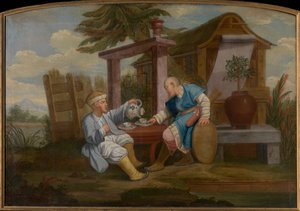Chinoiserie, midten av det 18. århundre.. av Unbekannt