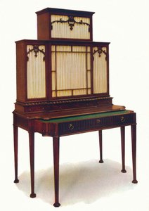 Chippendale Mahogany Secretaire bokhylle, midten av 1700-tallet, 1930. av Unbekannt