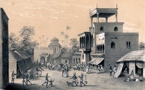Chittapore road, Calcutta, 1847 av Unbekannt