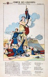 Chorus of the Girondins, sangark, fransk-prøyssisk krig, 1870-1871. av Unbekannt
