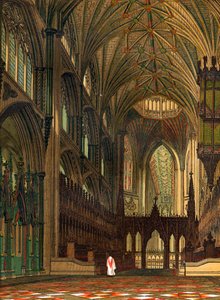 Choir of Ely Cathedral, Cambridgeshire, 1800-tallet av Unbekannt