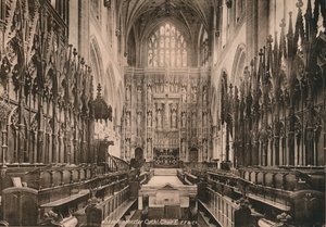 Choir of Winchester Cathedral, Hampshire, tidlig på 1900-tallet av Unbekannt