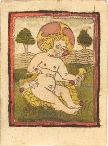 Kristusbarn med fugl, 14601470. av Unbekannt