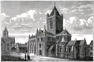 Christ Church Cathedral, Dublin, 1800-tallet av Unbekannt