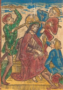 Kristus kronet med torner, ca. 1490. av Unbekannt