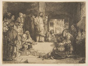 Kristus forkynner La Petite Tombe copy.n.d. av Unbekannt