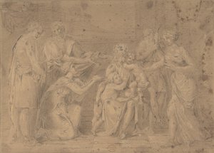 Kristus og barna, 1600-tallet. av Unbekannt