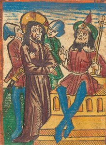 Kristus før Pilatus, ca. 1490. av Unbekannt