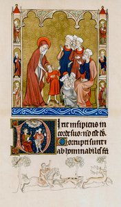 Kristus ble funnet av sin mor i templet mens han diskuterte med leger, c1310-1320 av Unbekannt