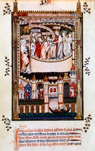 Kristus gir nattverd til St Denis, 1317 av Unbekannt
