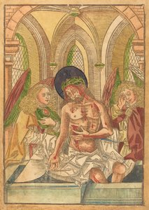 Kristus i graven med to engler, 14901500. av Unbekannt