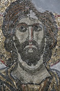 Kristusmosaikk i Golgata-kapellet ved Den hellige gravs kirke, Jerusalem, Israel av Unbekannt