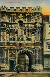 Christchurch Gateway, Canterbury, slutten av 1800-begynnelsen av 1900-tallet. av Unbekannt