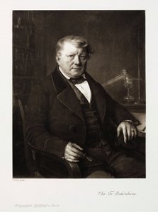 Christian Friedrich Schonbein , tysk kjemiker, ca 1860 av Unbekannt