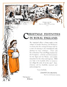 Julefester på landsbygda i England, 1909. av Unbekannt