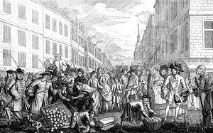 Christmas Gambols, 2. juledag, 1747 av Unbekannt