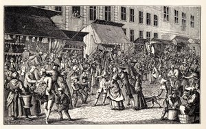 Julemarked i Berlin, 1776. av Unbekannt