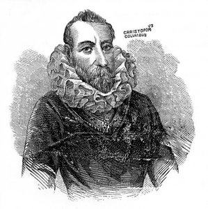 Christopher Columbus, italiensk oppdagelsesreisende og handelsmann, c1872 av Unbekannt