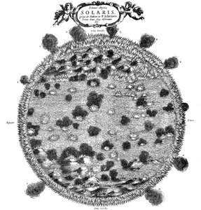 Christopher Scheiners illustrasjon av ideen hans om overflaten til solen, 1635 av Unbekannt