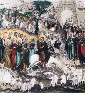 Kristi inntog i Jerusalem, 1500-tallet av Unbekannt