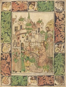 Kristi inntog i Jerusalem, ca. 1450. av Unbekannt