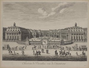 Slottet i Versailles i 1682, 1682. av Unbekannt