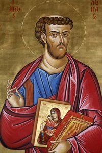 Kirken til erkeengelen St Michael Trypiotis. St Luke-ikonet, 20150507, Nikosia, Kypros av Unbekannt