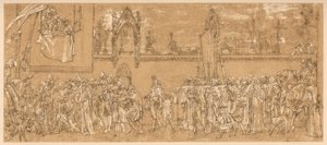 Cimabues feirede Madonna bæres i prosesjon..., 1853-1855 c 1880-1882 av Unbekannt